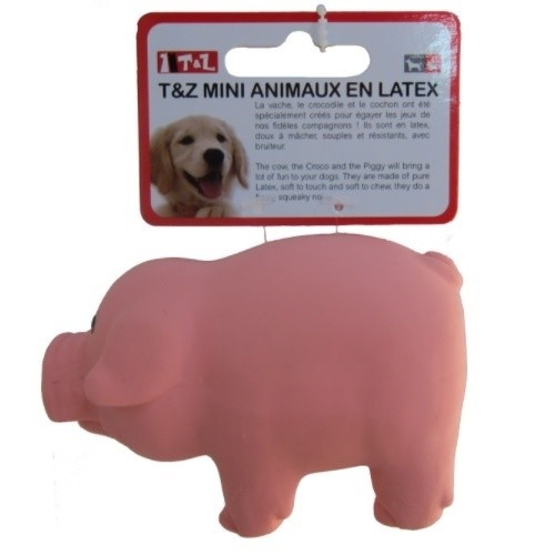 T&Z cerdo mordedor de látex para perros, , large image number null