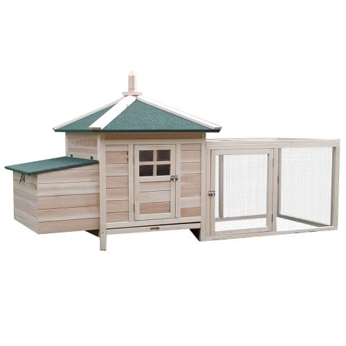 Outsunny Gallinero de Madera de Abeto