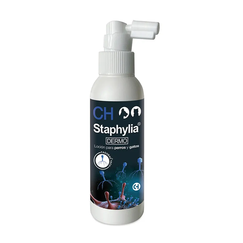 Staphylia Dermo 125 ml loción antibacteriana para perros y gatos Chemical Ibérica