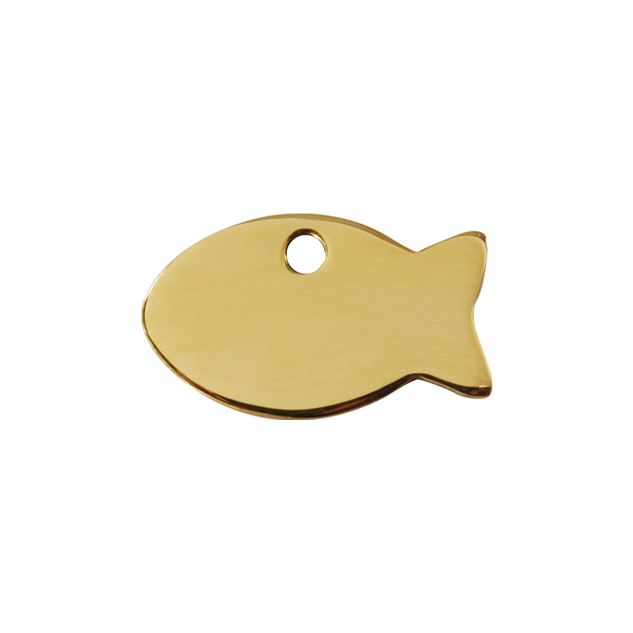 Placa identificativa Latón Pez para perros