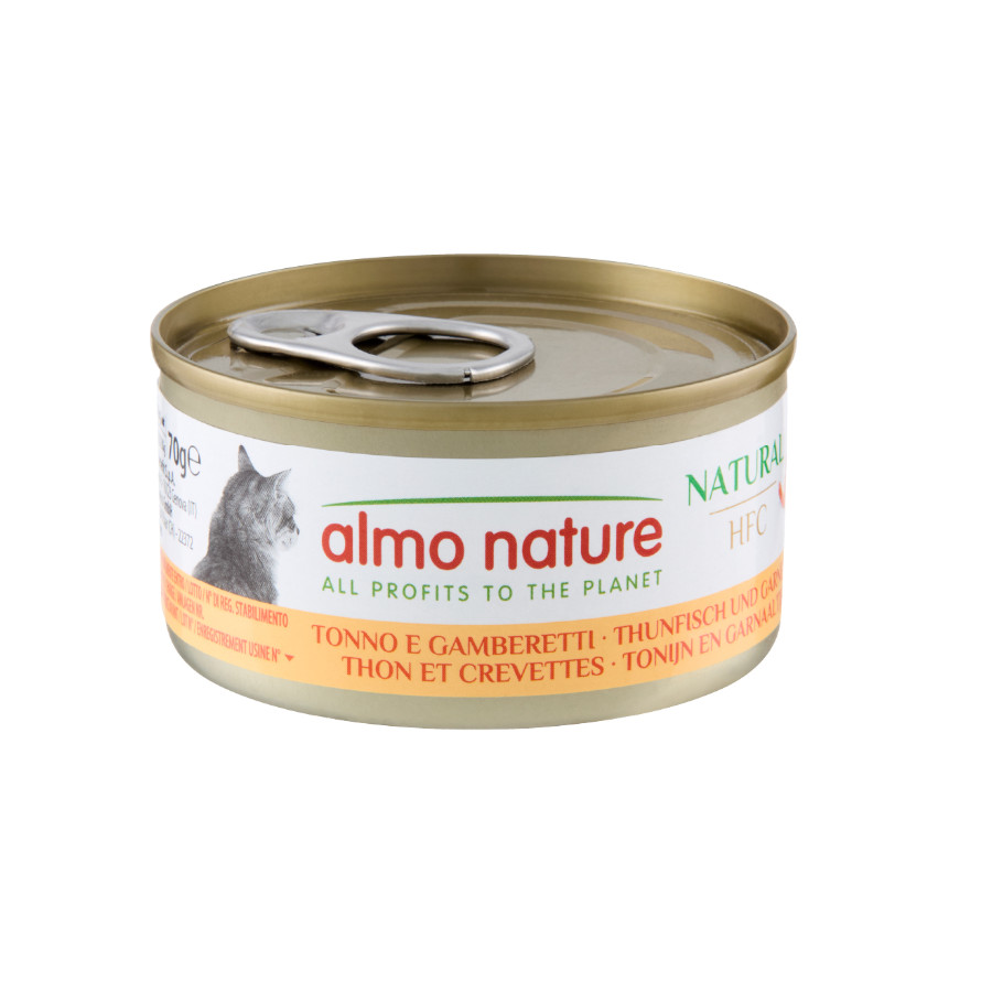 Almo Nature HFC Atún y Gambas lata para gatos