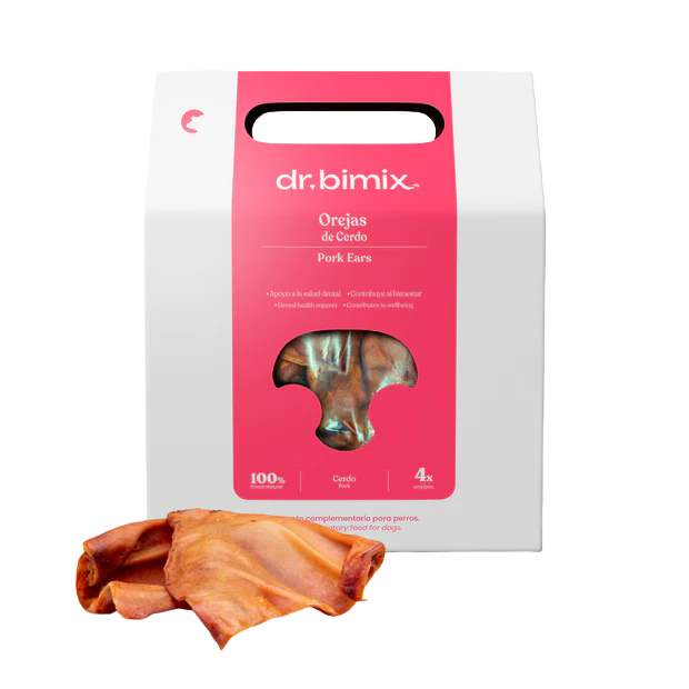 dr.bimix Orejas de Cerdo para Perros | Snack Natural Deshidratado
