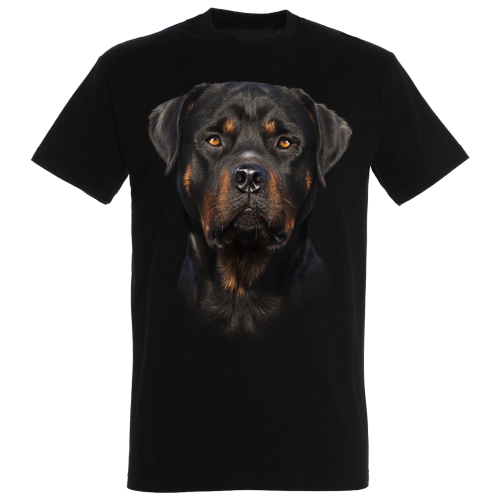 Camiseta Ralf Nature Rottweiler color negro, , large image number null