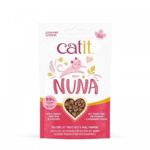 Catit Nuna Bocaditos Con Proteína De Insectos y Pollo para gatos
