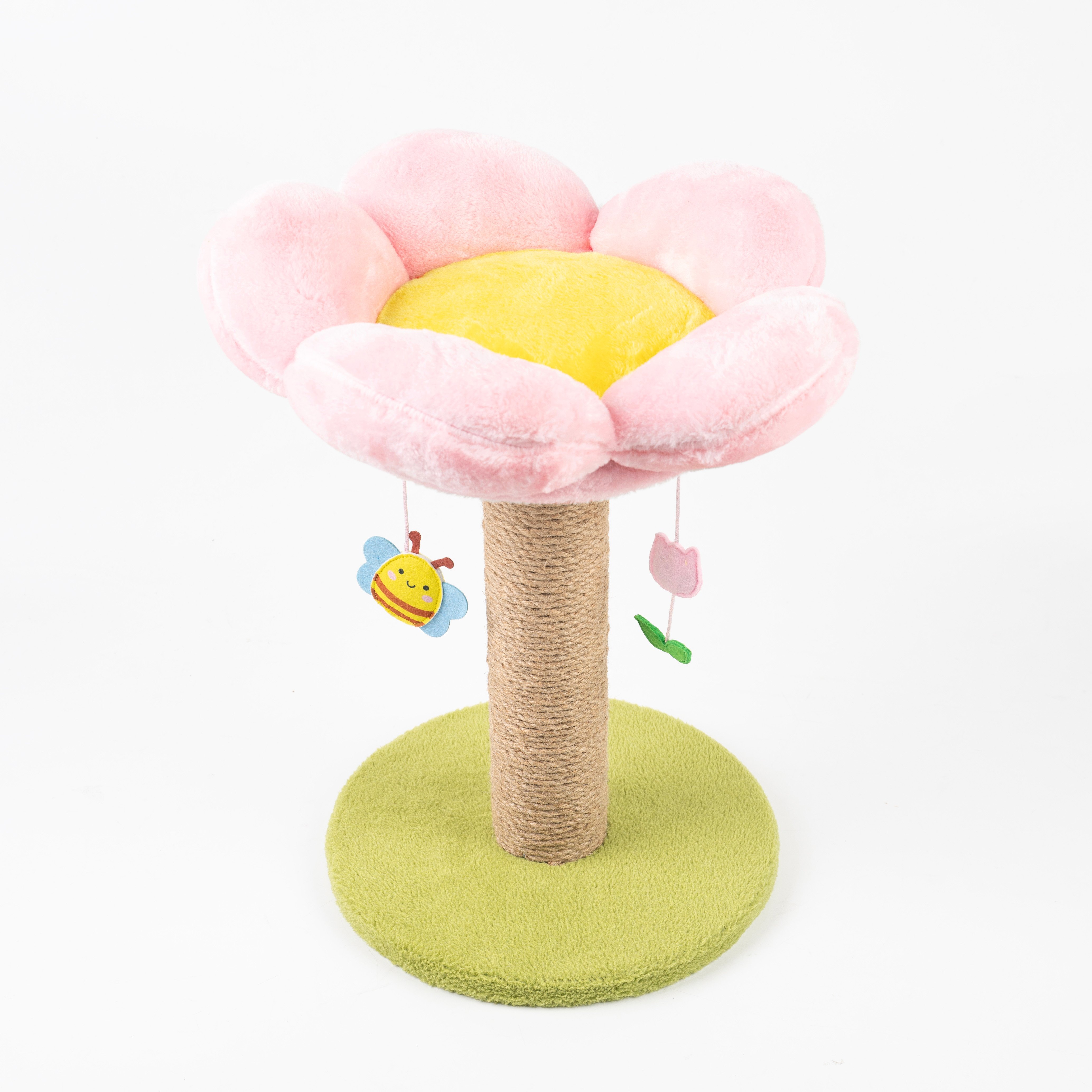 FOFOS | Rascador en Forma de Flor con Juguetes Colgantes – Para Gato