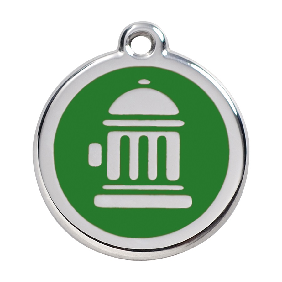 Placa identificativa Acero Inoxidable Esmalte Boca de incendio Verde para perros