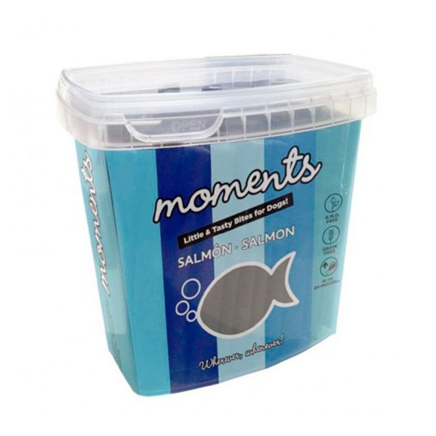 Moments – Snack para perros adultos Moments salmón 600 g.