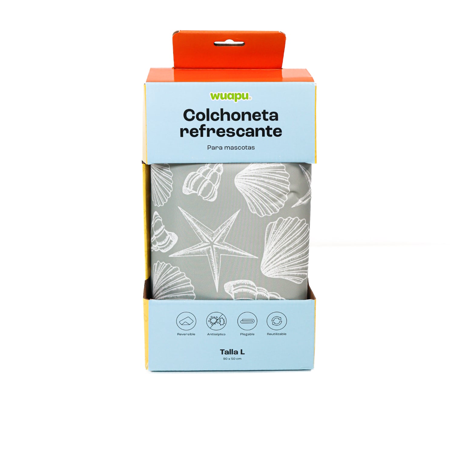 Colchoneta de gel refrescante estampado gris CARIBE WUAPU
