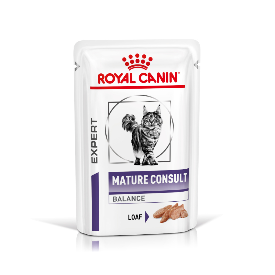 Imagen de Royal Canin Mature Consult Balance Paté sobre para gatos