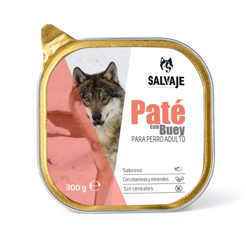 300 g Salvaje Adulto Buey en Paté tarrina para perros