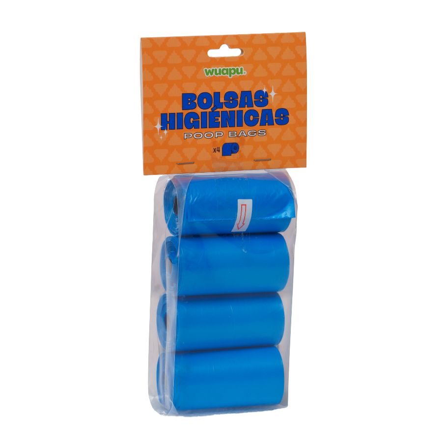 WUAPU 4 ROLLOS BOLSAS HIGIENICAS AZUL