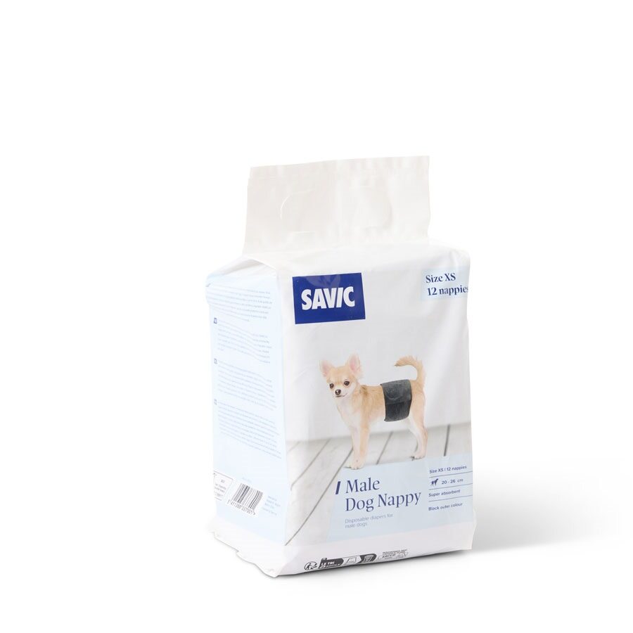 SAVIC 12  PAÑALES PERRO MACHO