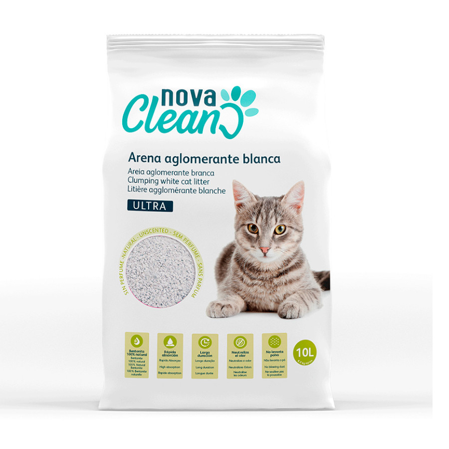 Nova Clean Ultra Natural Arena Aglomerante para gatos