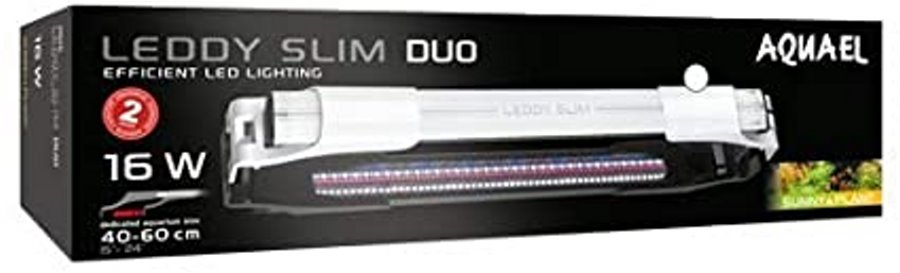 Aquael LEDDY SLIM DUO SUNNY, PLANT & NIGHT (40>60 cm.) BLANCA