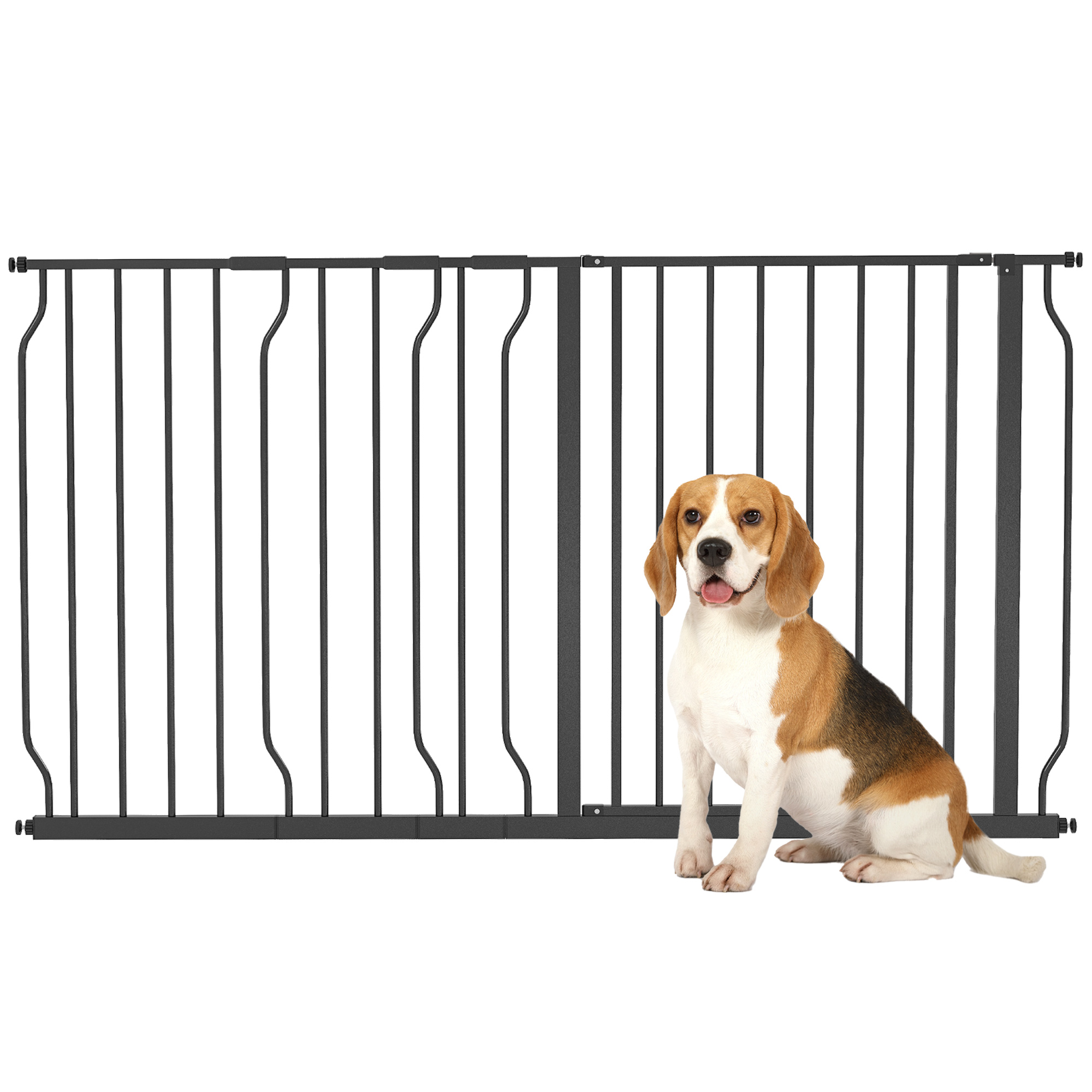Puerta Para Gatos Extra Alta De 59 Pulgadas, Ajustable De 29.13 Pulgadas Y 45.63 Pulgadas De Ancho, Puerta Completa Montada A Presión Para Puerta, Escaleras, Casa (59 X 45 Pulgadas