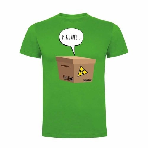 Camiseta hombre «Schrödinger» color Verde