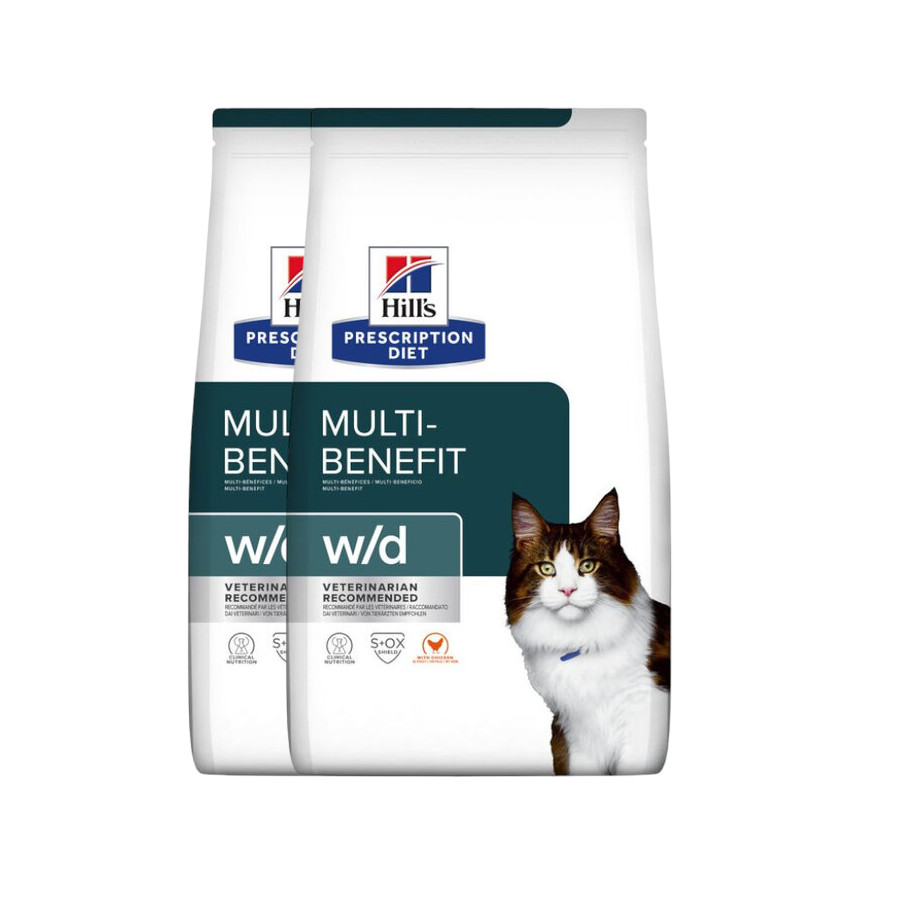 2 x 3 kg Hill’s Prescription Diet Multi-Benefit Pollo pienso para gatos ¡Pack ahorro!