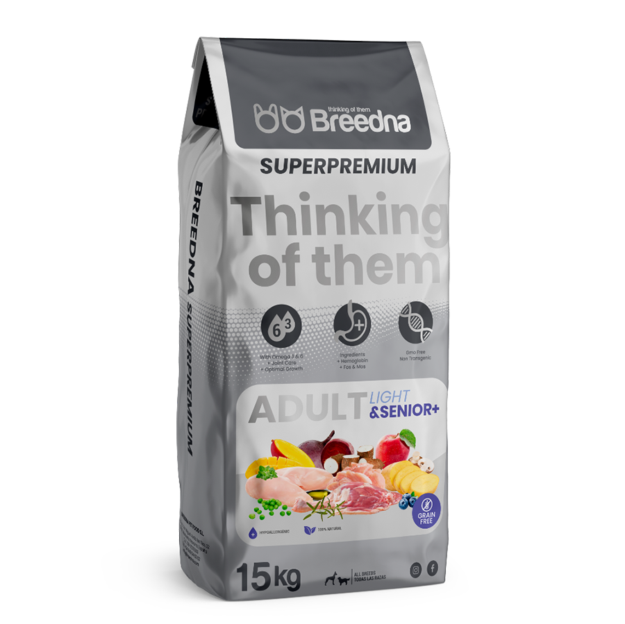Breedna Pienso para perros Grain Free Light&Senior