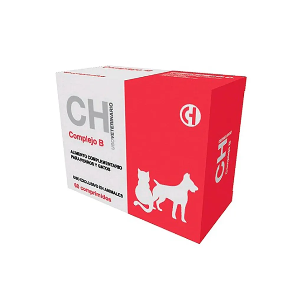 Complejo B 60 comprimidos suplemento vitamínico para perros y gatos Chemical Ibérica
