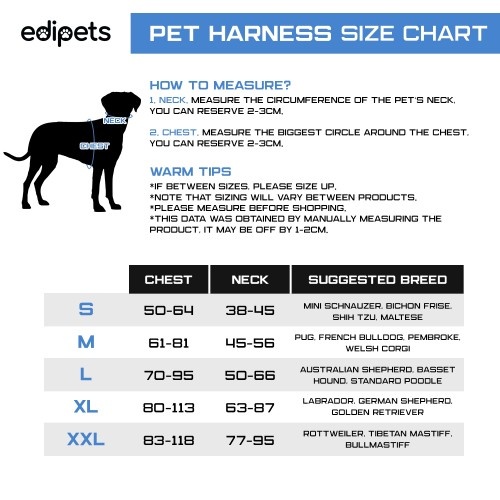 Edipets arnés ajustable y antitirones negro para perros, , large image number null
