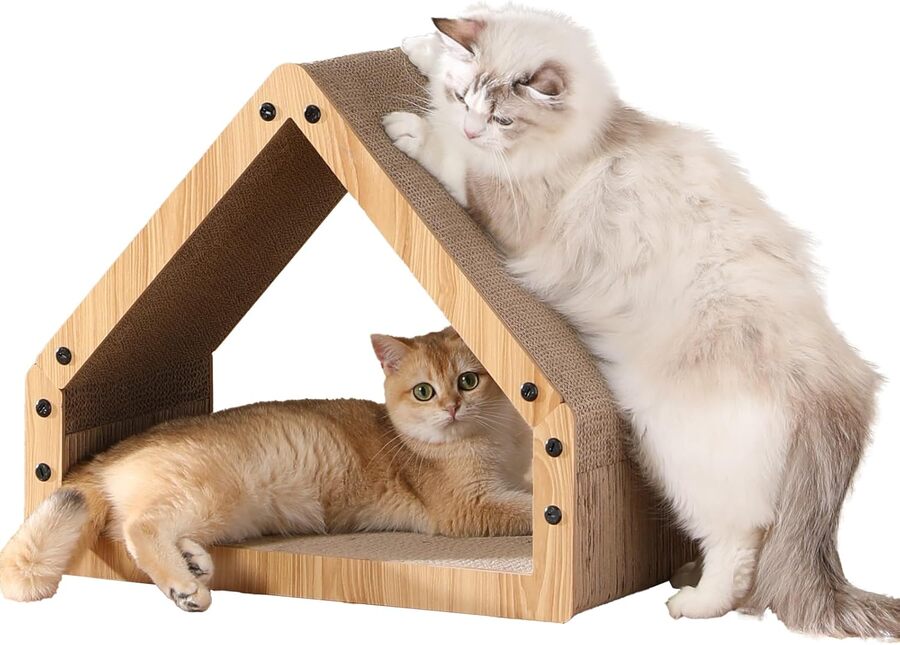 Rascador para Gatos en Forma de casa para Gatos