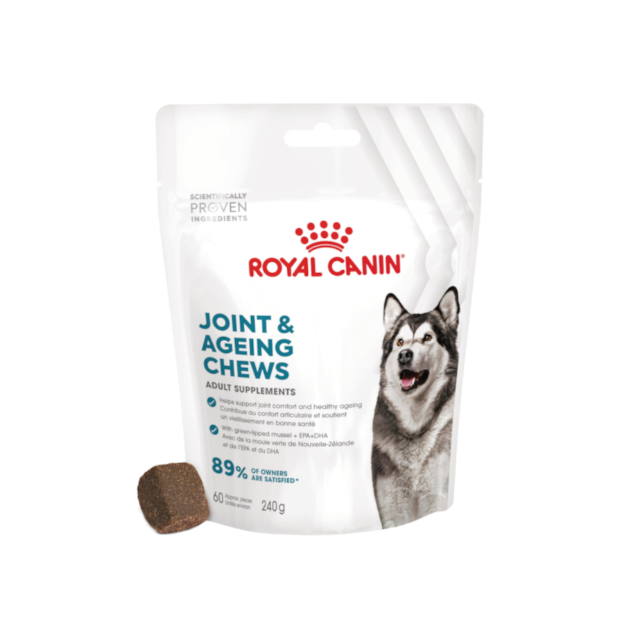 2 sobres x 240 g Royal Canin Joint & Ageing Chews Suplemento Nutricional para perros senior ¡Pack Ahorro!