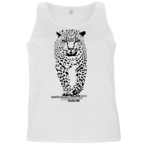 Camiseta tirantes hombre jaguar color Blanco, , large image number null