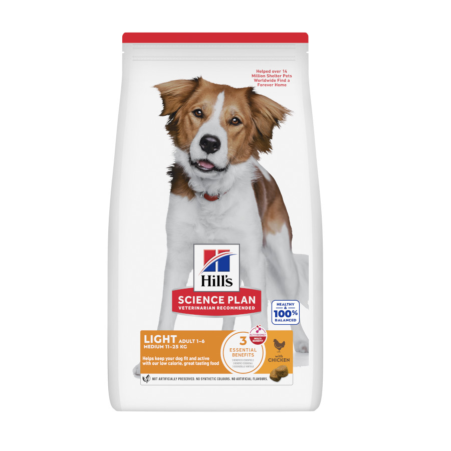 Hill's Science Plan Adult Light Medium Pollo pienso para perros