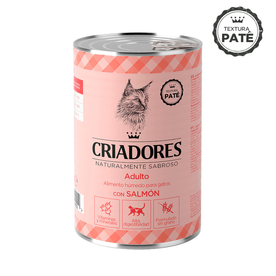 12 latas x 400 g Criadores Adulto con Salmón lata para gatos ¡Pack Ahorro!