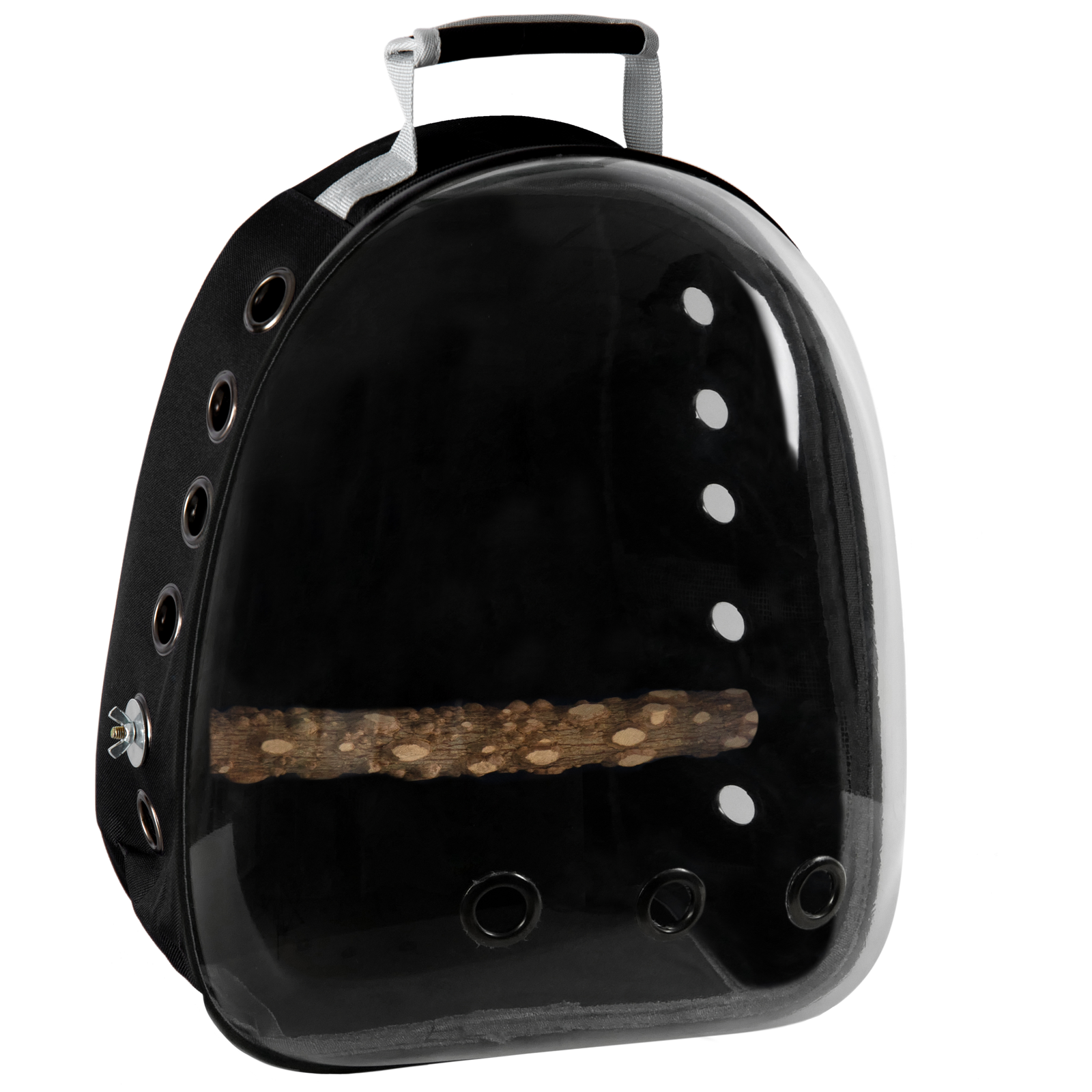 Mochila para transporte de mascotas gato, perro o aves Transportín de plástico rígido y tela