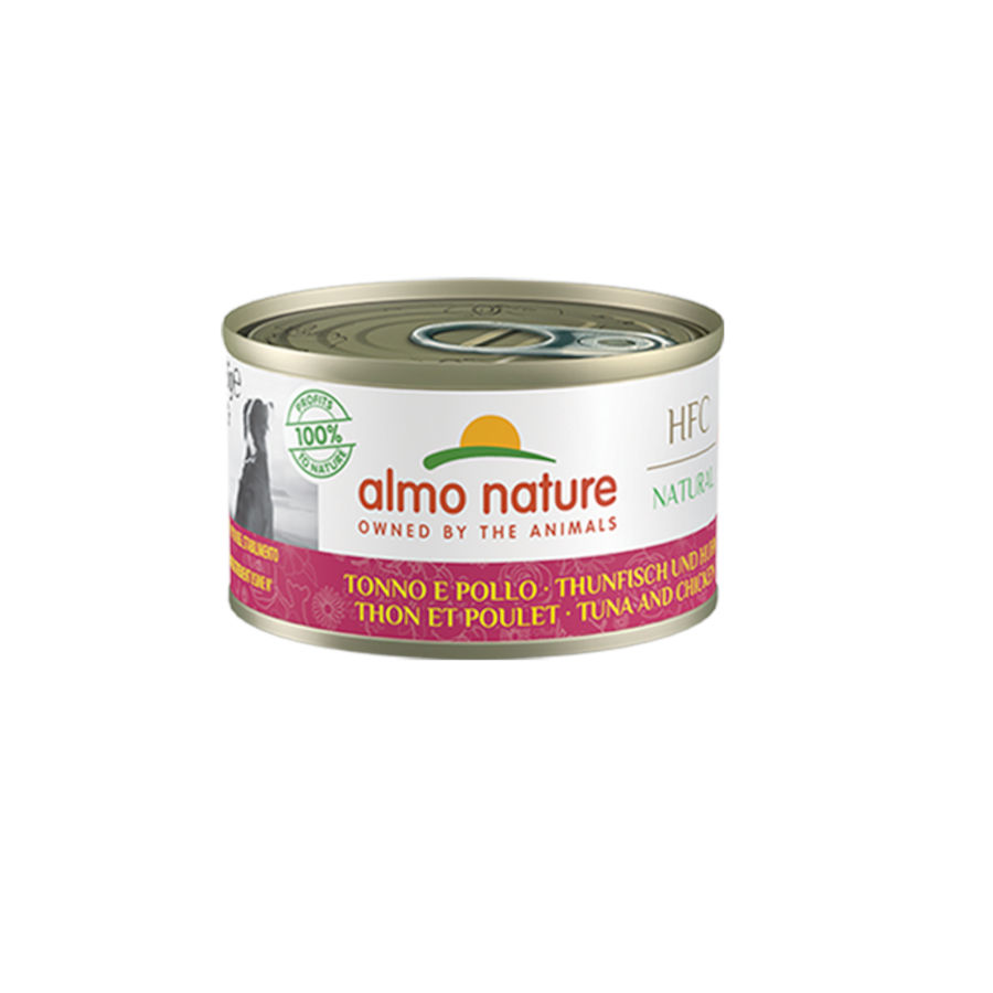 12 latas x 95 g Almo Nature Lata Atún y Pollo para perro ¡Pack ahorro!
