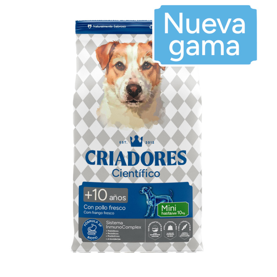 2 x 3 kg Criadores Científico Senior Pienso para perros de razas mini ¡Pack Ahorro!