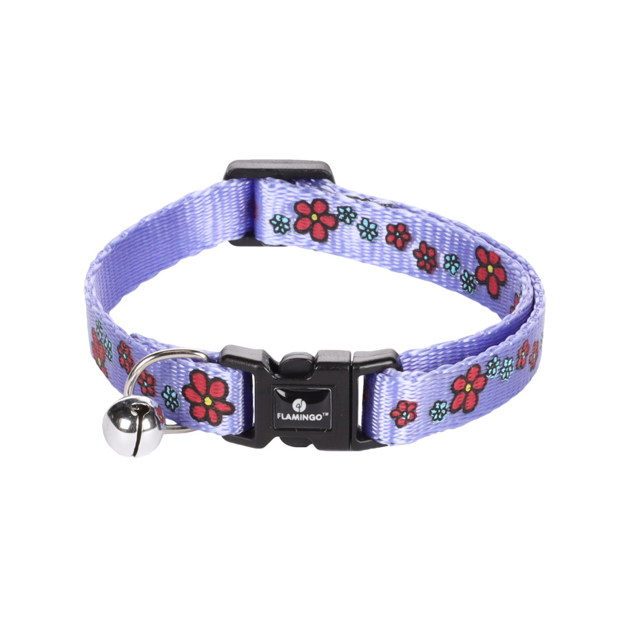 Flamingo Collar Ziggi Lila para gatos
