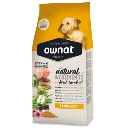 Imagen de Ownat Classic Cordero y Arroz pienso para perros