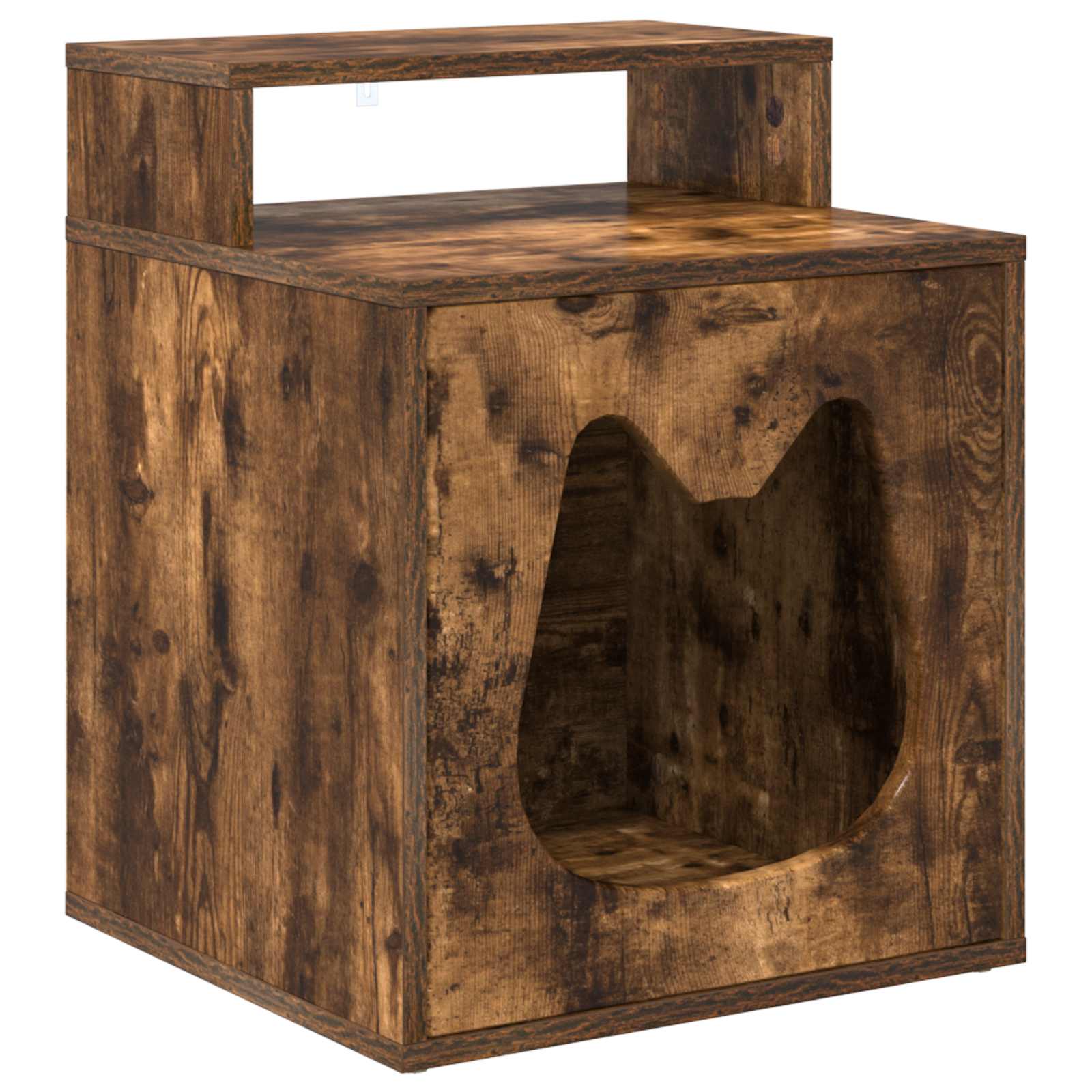 vidaXL Casa para Gatos Roble ahumado 42,5 x 40 x 53,5 cm
