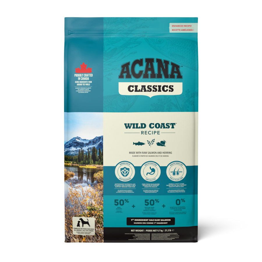 9.7 kg Acana Classics Wild Coast Pescado pienso para perros