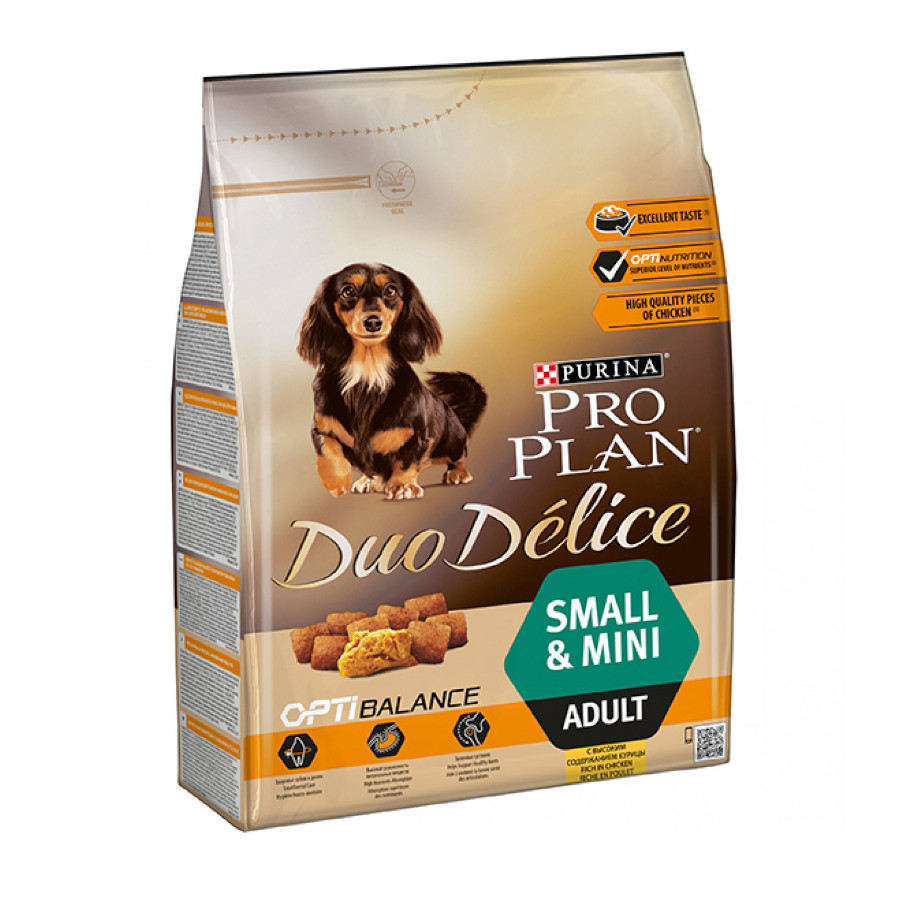 Pro Plan Small & Mini Adult Duo Délice Pollo pienso para perros, , large image number null