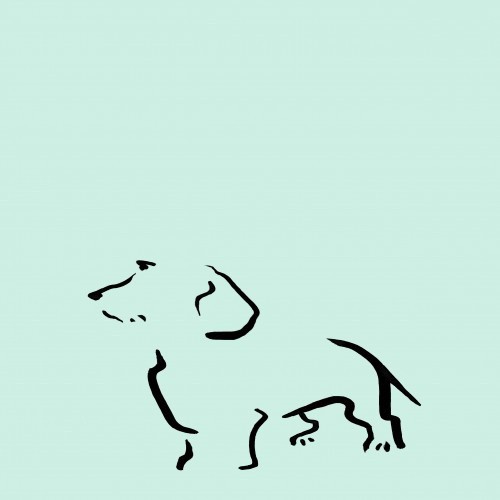 Ilustración de Terrier sin marco color Mint, , large image number null