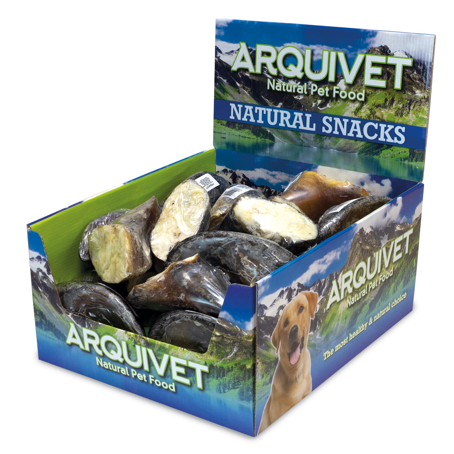Pezuña de búfalo rellena de grasa de Oveja – Caja expositora de 20 unidades – 1.500 g