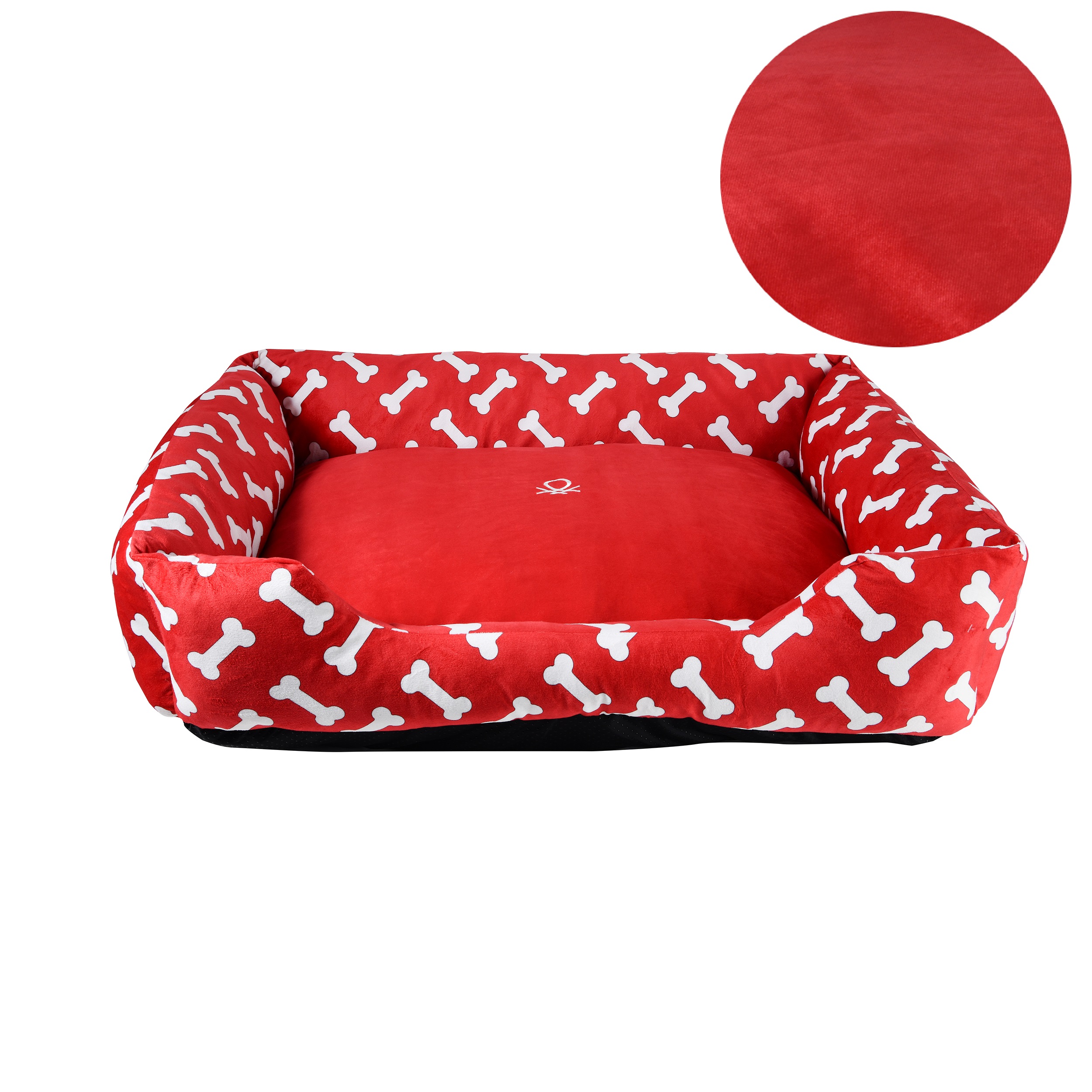 Benetton cuna Talla M invierno Rojo Huesos