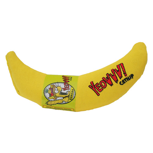 Ducky World Banana Yeowww! juguete para gatos image number null