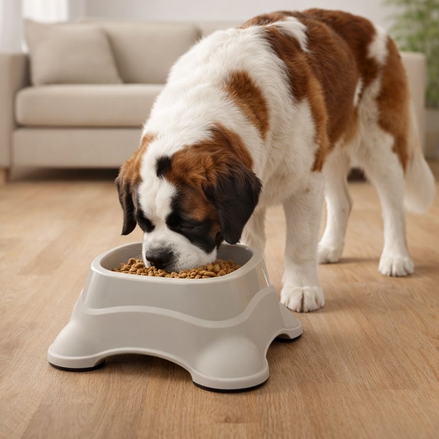 Leeby Comedero Plástico Taupe para perros
