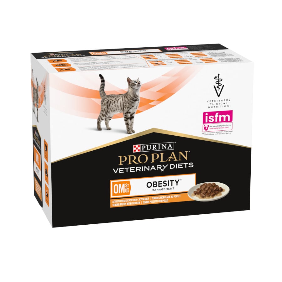 Purina Pro Plan Veterinary Diets Obesity pollo sobre para gatos x 85 g