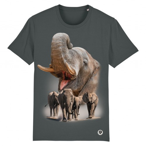 Camiseta Manada Elefantes color Gris, , large image number null