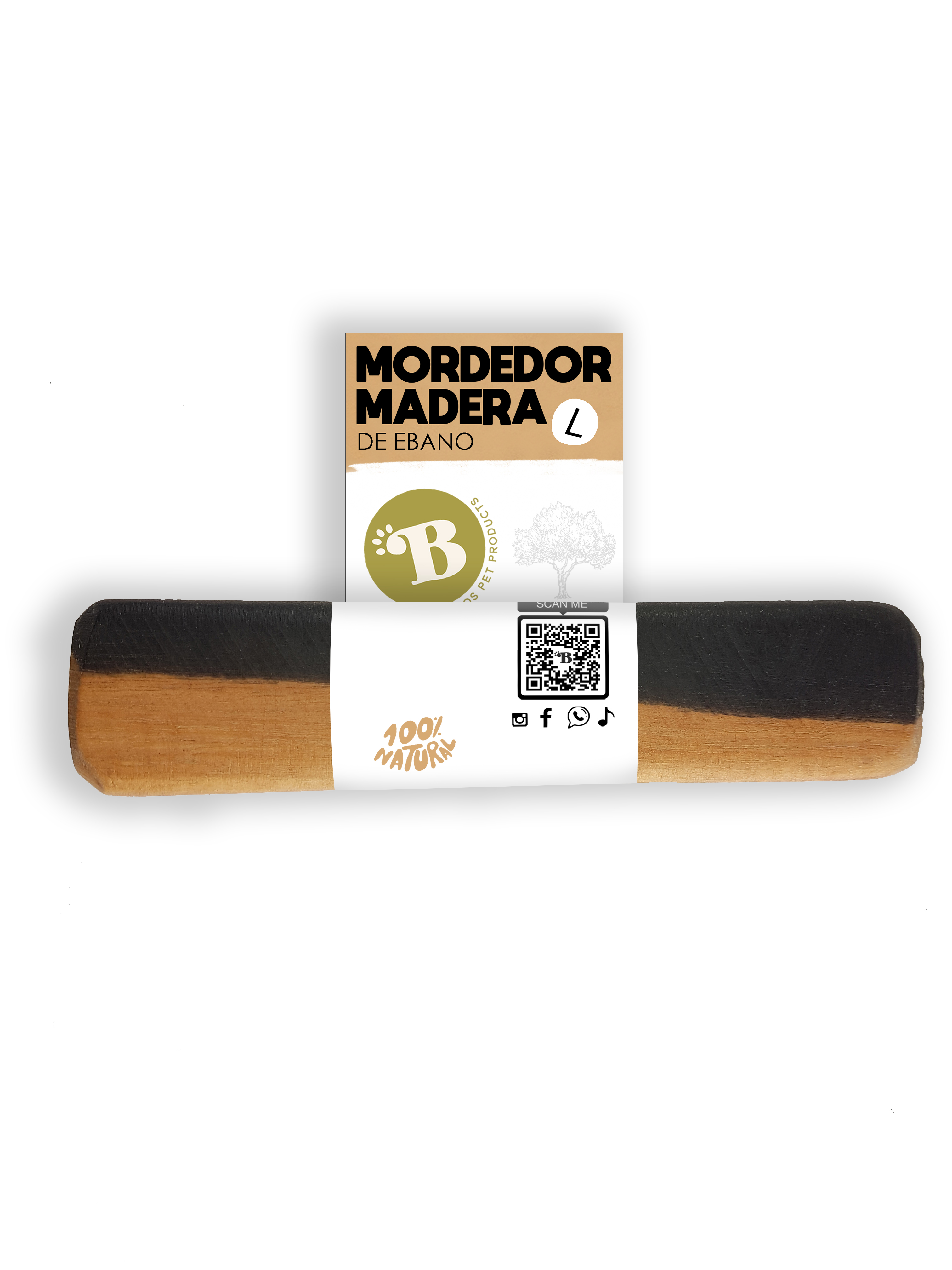 BIMORDISCOS Madera de Ébano para perros