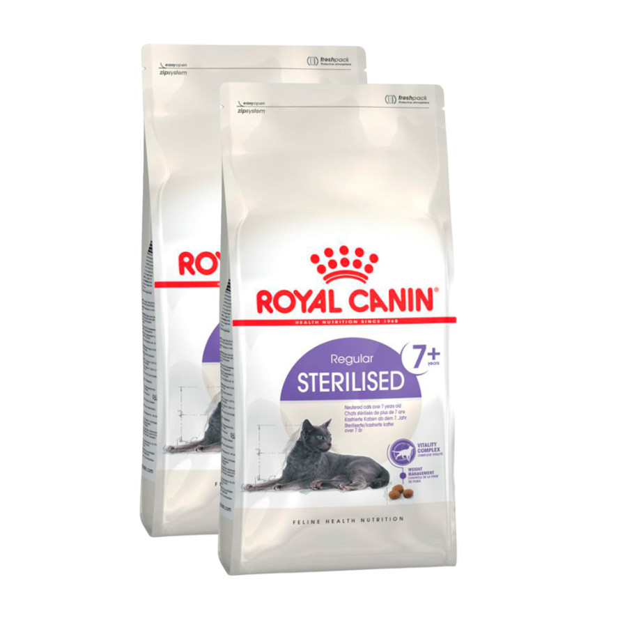 2 x 3.5 kg Royal Canin Adult 7+ Regular Sterilised pienso para gatos ¡Pack ahorro!