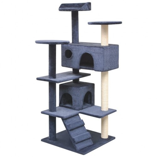 Rascador para gatos poste rascador de sisal color Azul