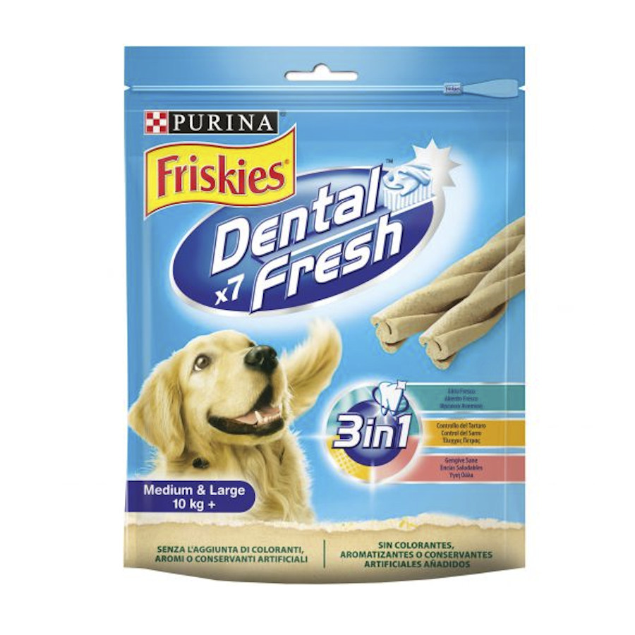 Friskies Medium & Large Snacks Dentales para perros, , large image number null