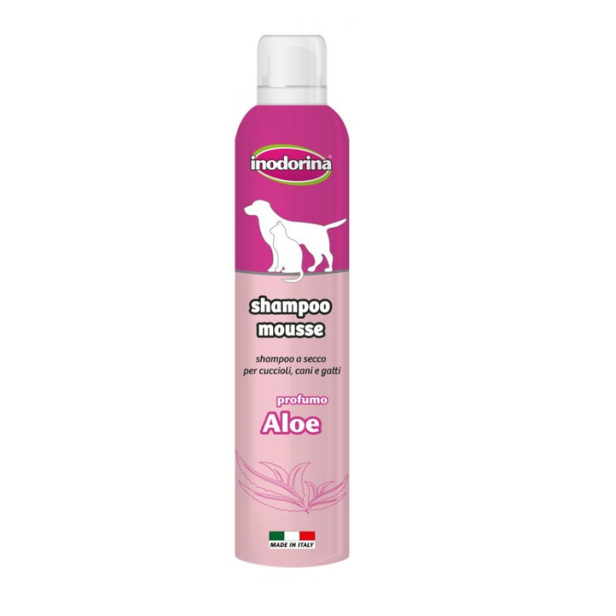 Inodorina Champú en Seco Aloe para perros y gatos