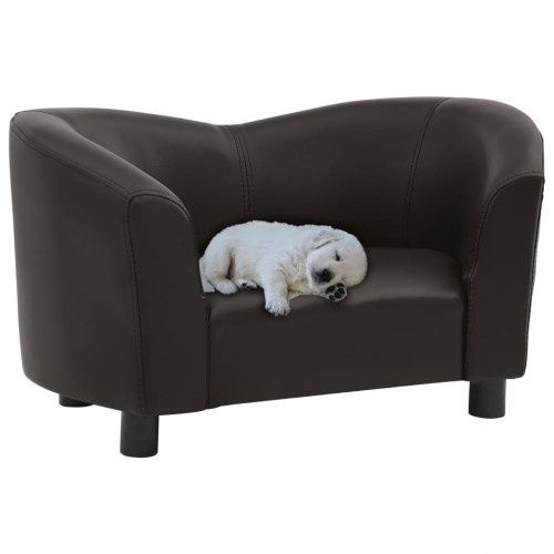 Vidaxl sofá de cuerdo marrón para perros